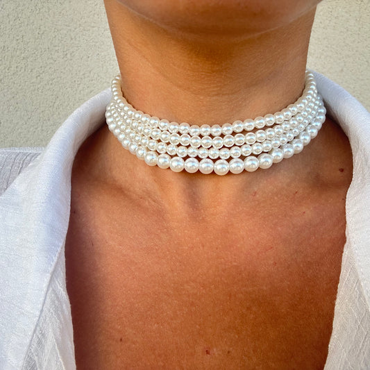 Collier RAS COU PERLE