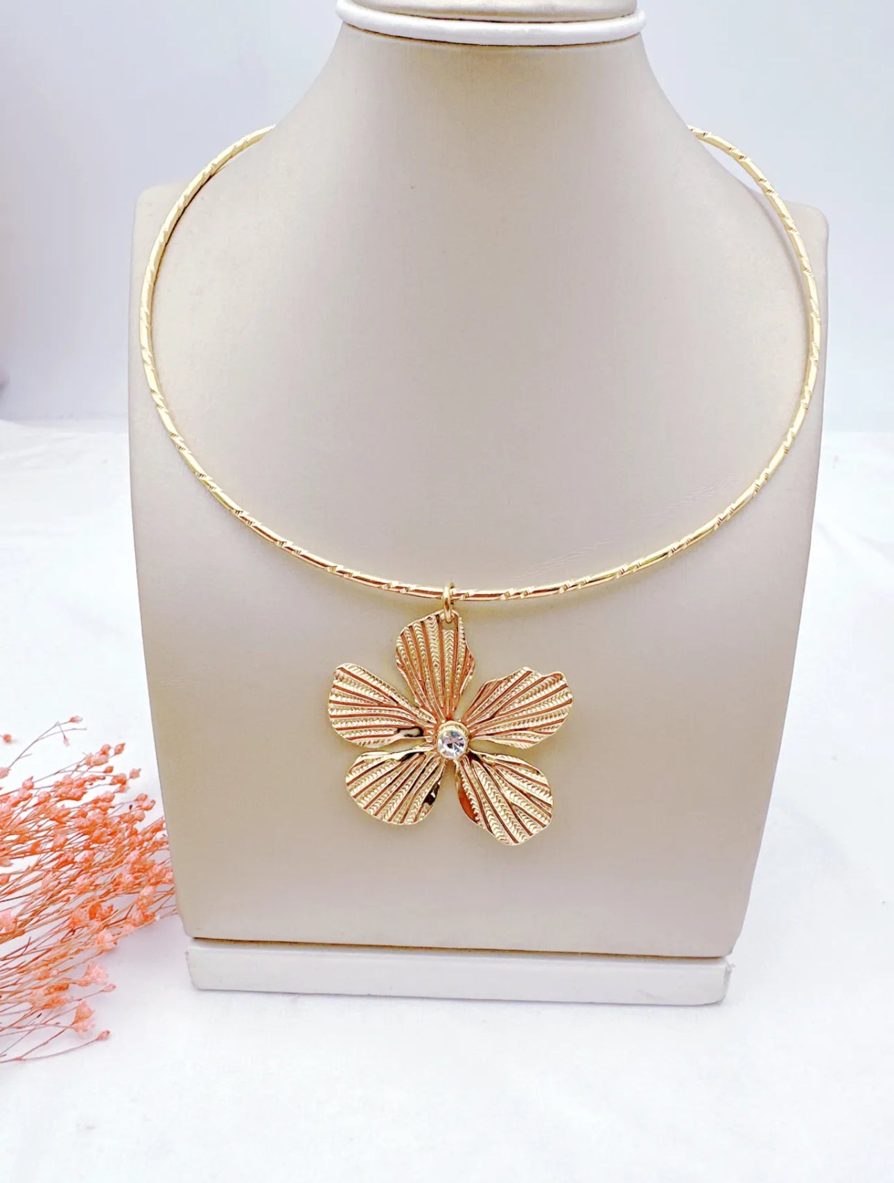 Collier JONC FLEUR