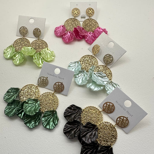 Boucle d’oreille Florale