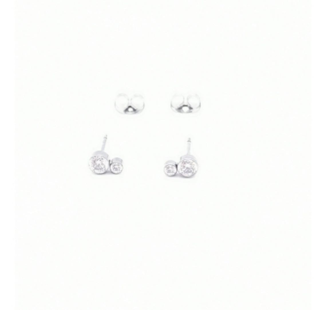 Boucle d’oreille OR ET ARGENT DUOLINE