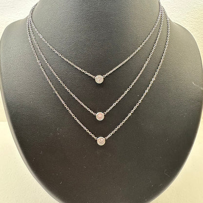 Collier TRIPLE STRASS