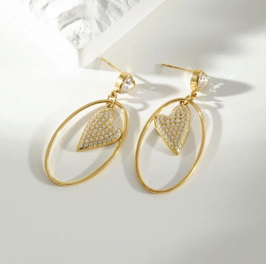 Boucle d’oreille COEUR LUCYA
