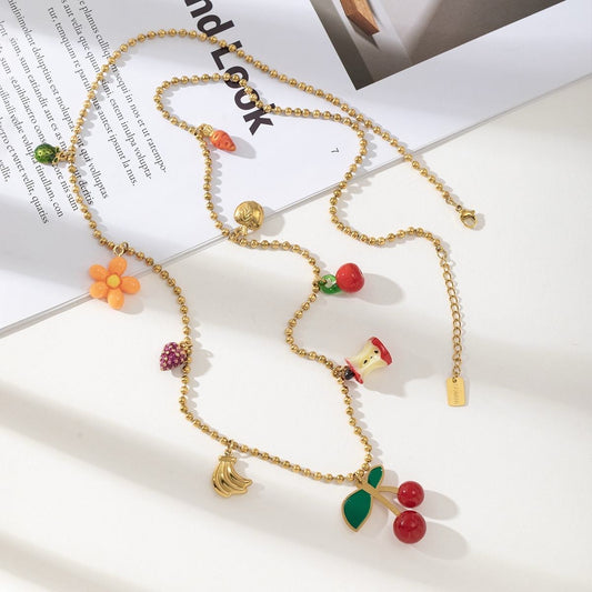 Collier long BRELOQUE FRUTTINE