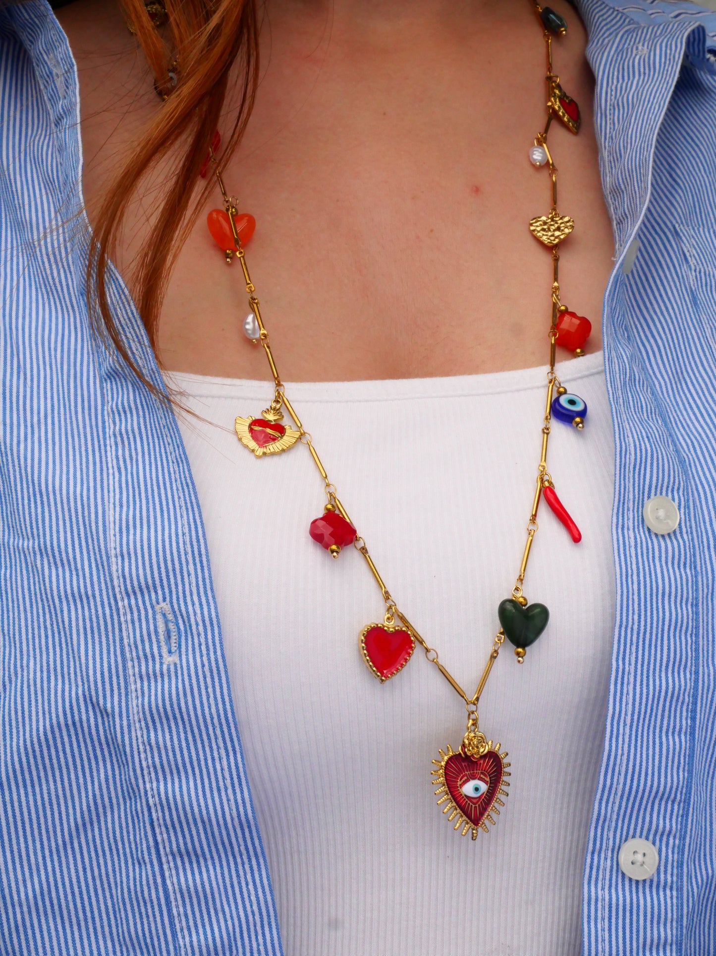 Collier sautoir breloque SIRANA