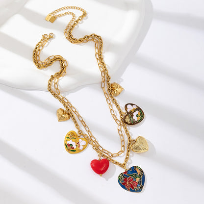 Collier double SUZANNE