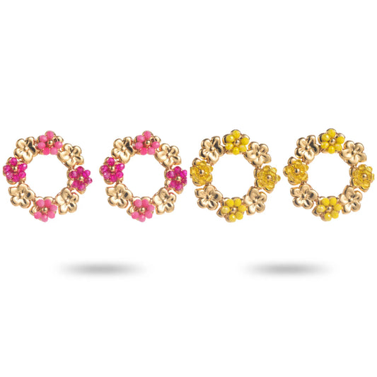 Boucle d’oreille FLORALE