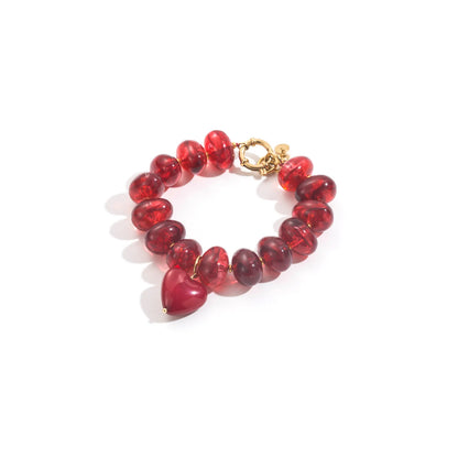 Bracelet résine cœur
