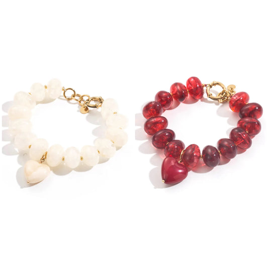Bracelet résine cœur