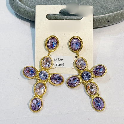 Boucle d’oreille BIG CROIX
