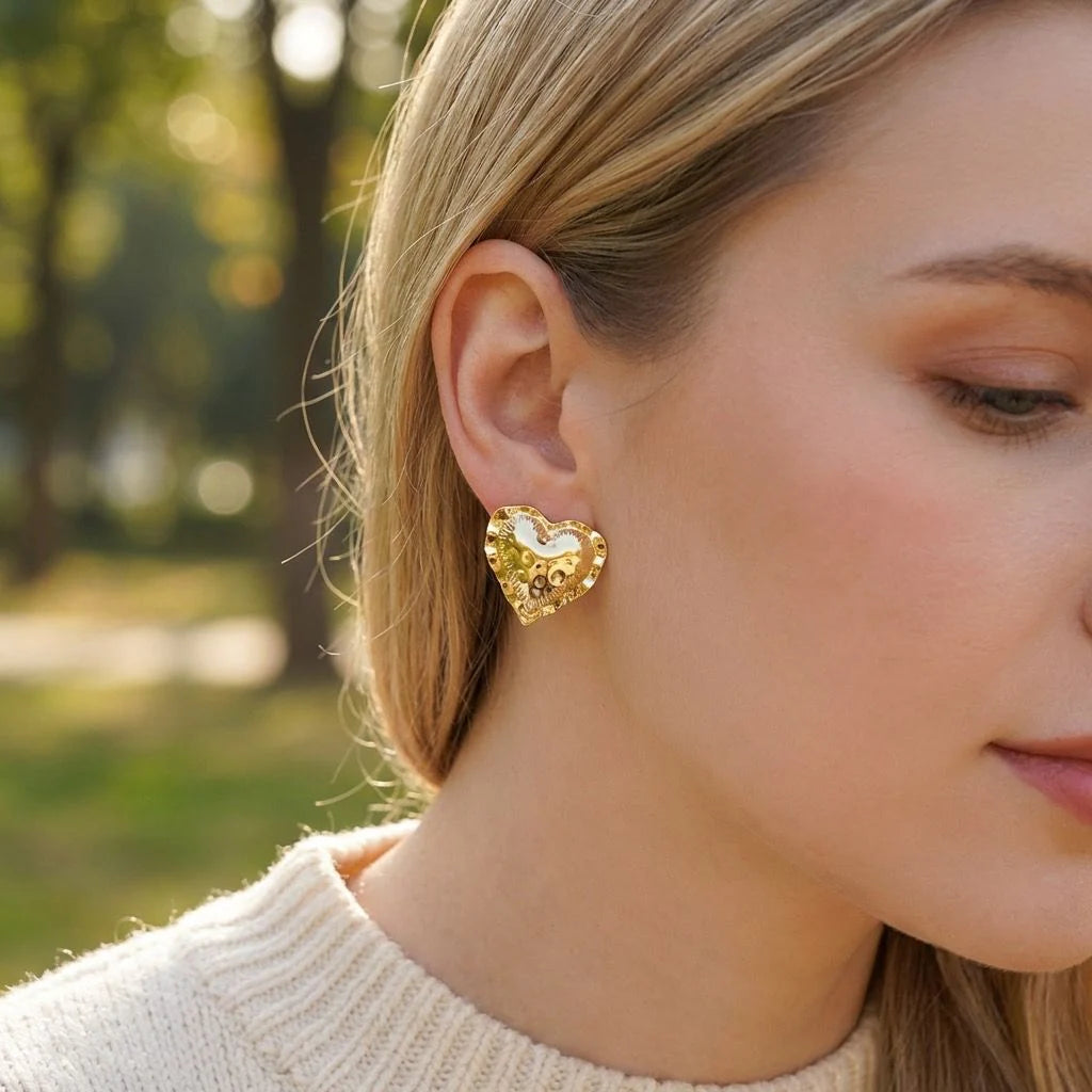 Boucle d’oreille CŒUR ANITA