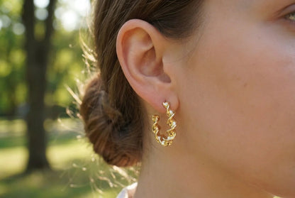 Boucle d’oreille CRÉOLE VAGUE