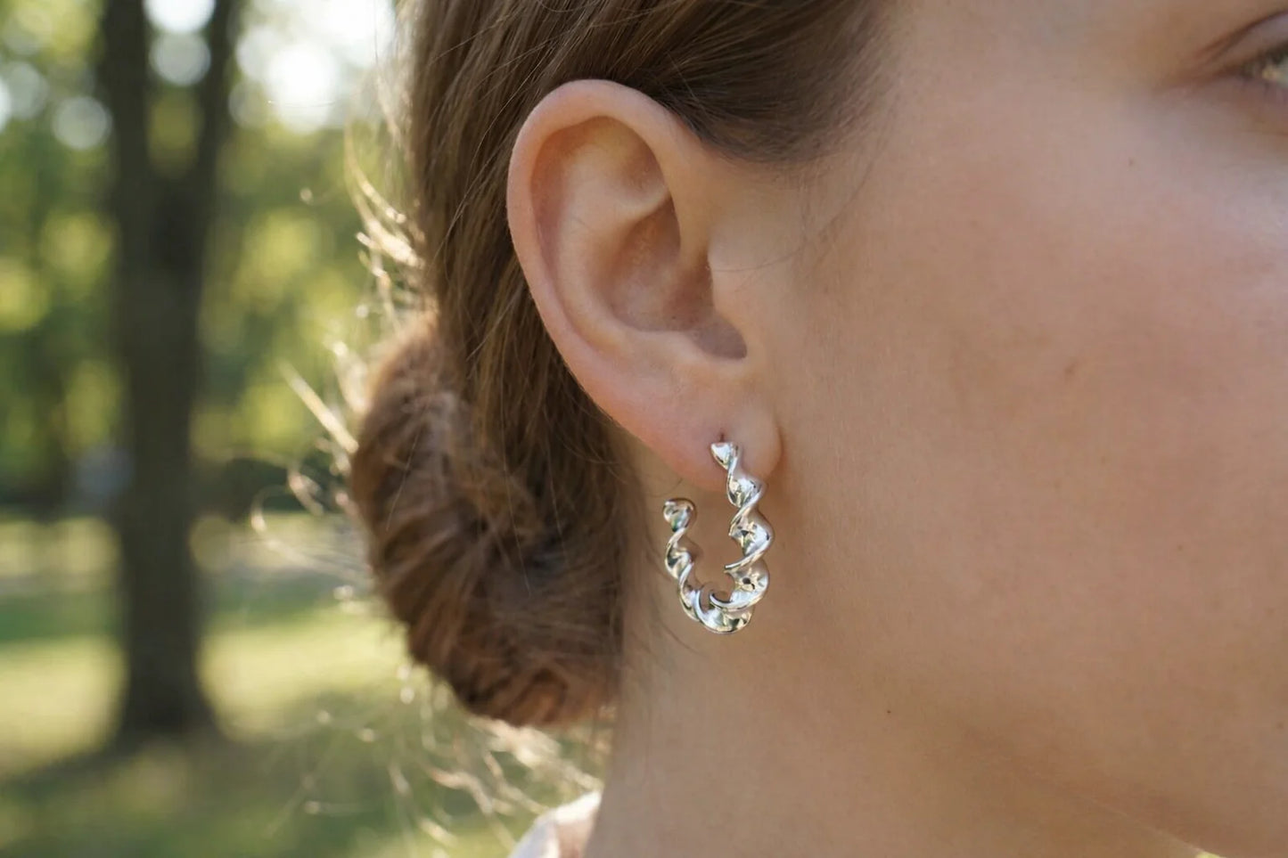 Boucle d’oreille CRÉOLE VAGUE