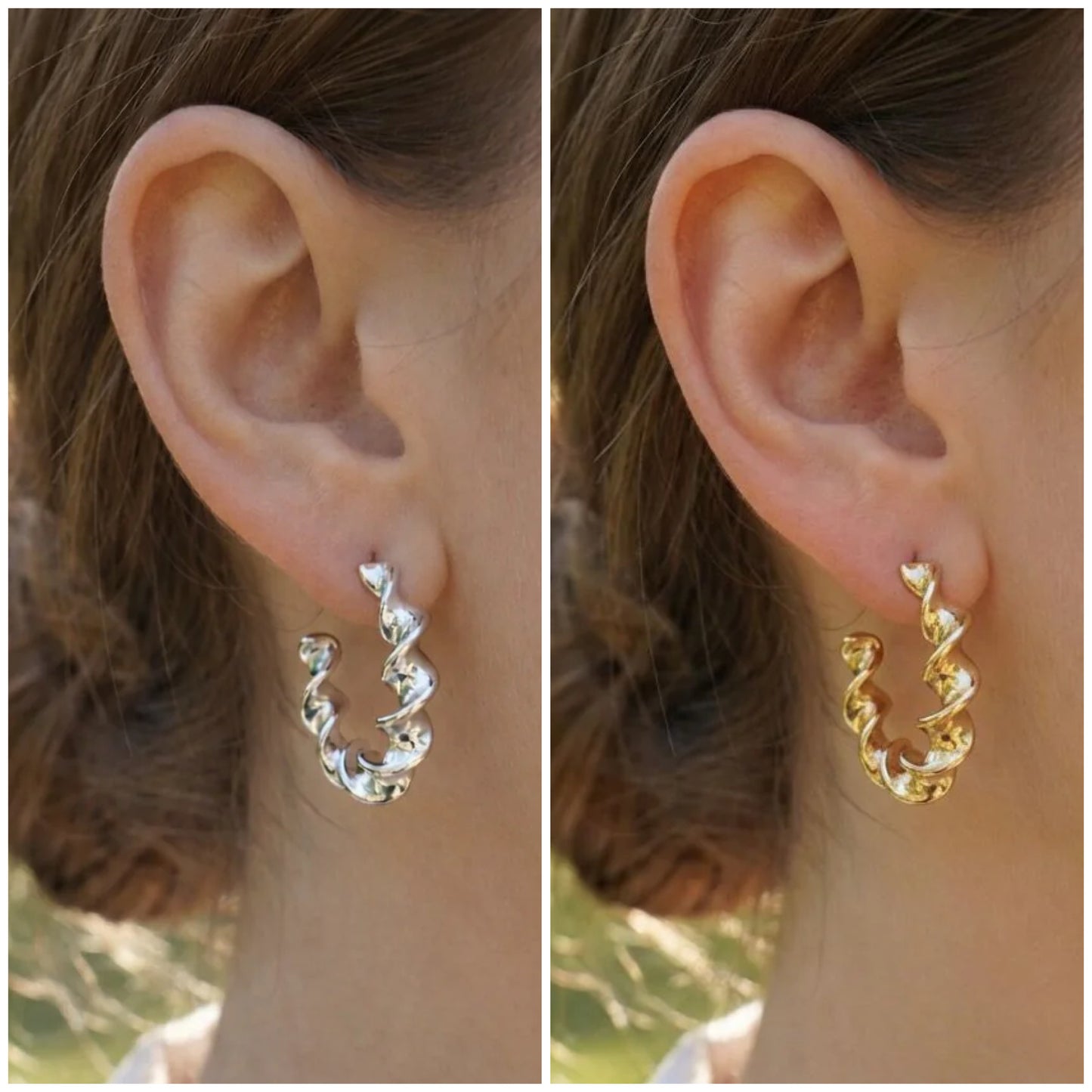 Boucle d’oreille CRÉOLE VAGUE