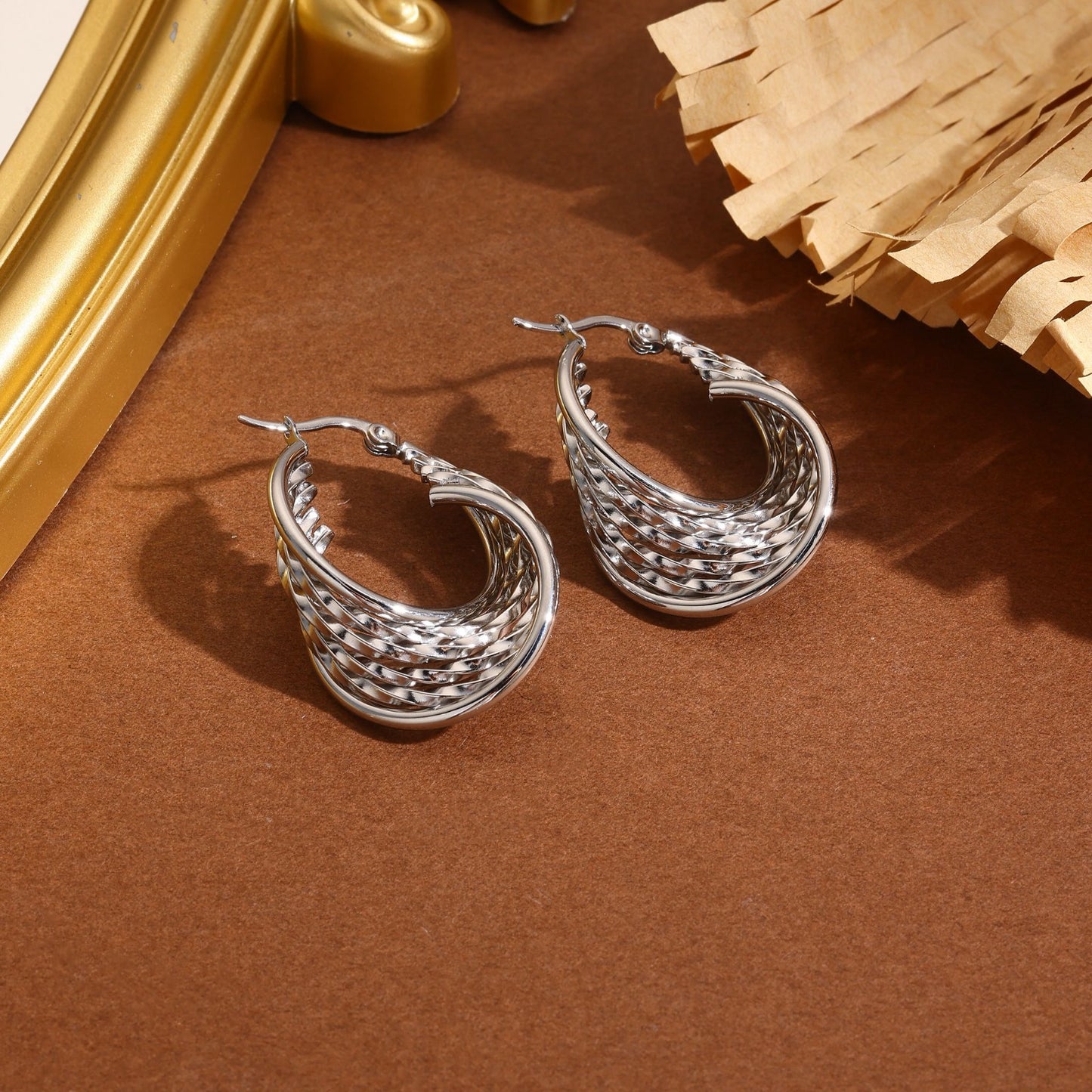 Boucle d’oreille CREOLE TORNY existe en argent