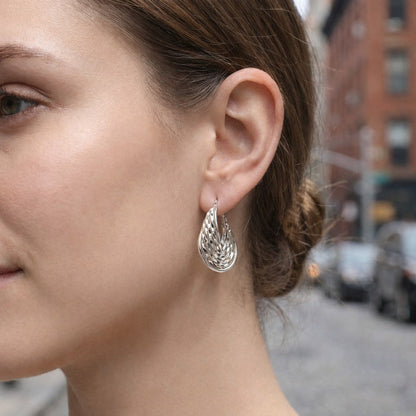 Boucle d’oreille CREOLE TORNY existe en argent