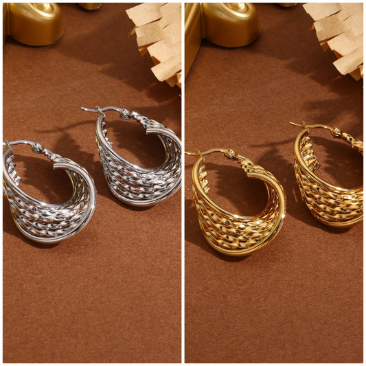 Boucle d’oreille CREOLE TORNY existe en argent