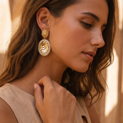 Boucle d’oreille NINA existe en jaune