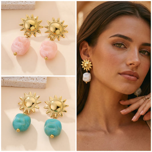 Boucle d’oreille SUN