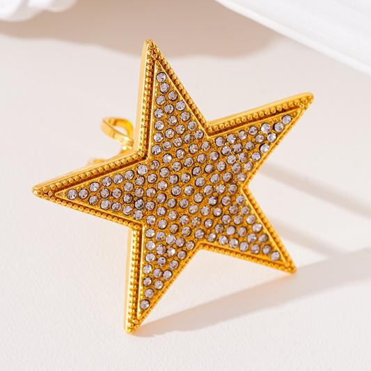 Bague étoile Strass