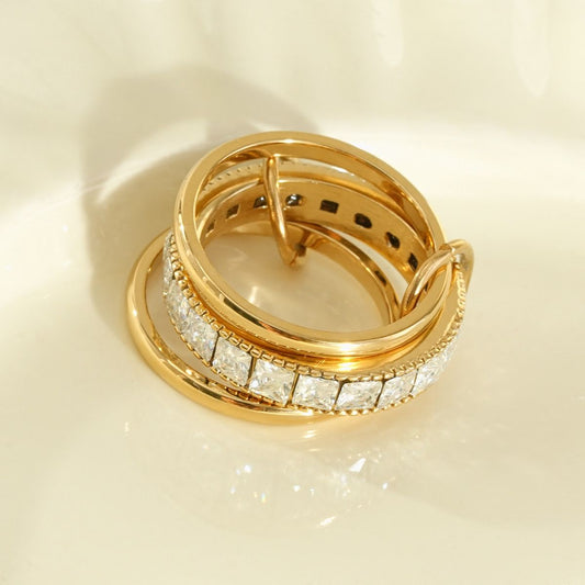 Bague triple anneau
