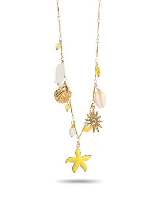 Collier breloque ÉTOILE JAUNE