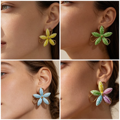 Boucle d’oreille FLEURA