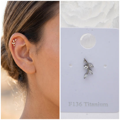 Piercing fleur TITANE