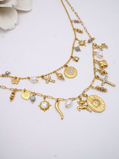 Collier double LOUISE
