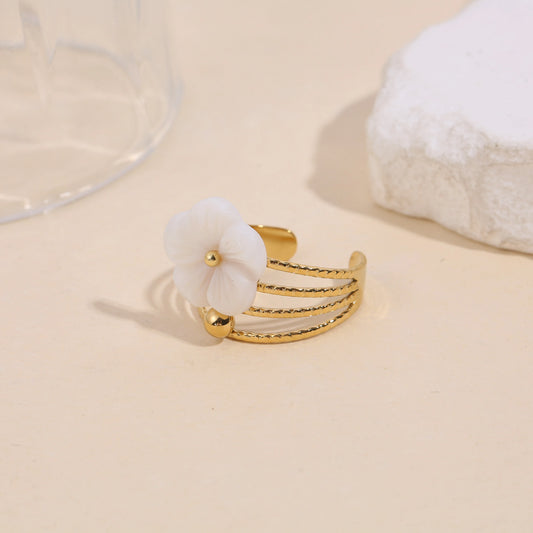 Bague FLEUR NACRE