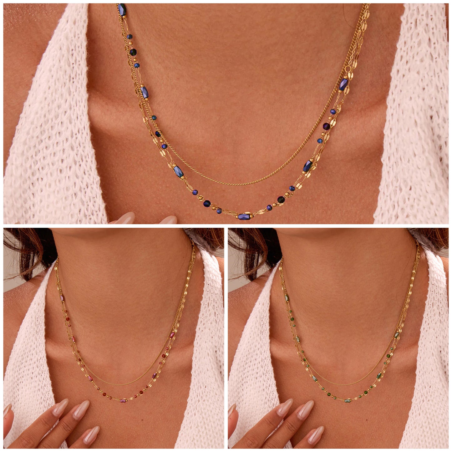 Collier TRIPLE LINA
