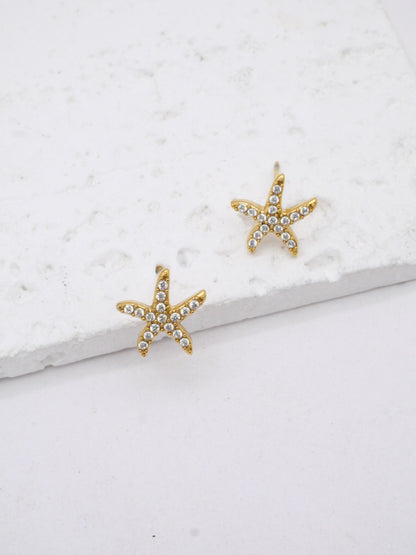 Boucle d’oreille MER STRASS