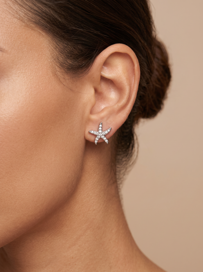 Boucle d’oreille MER STRASS