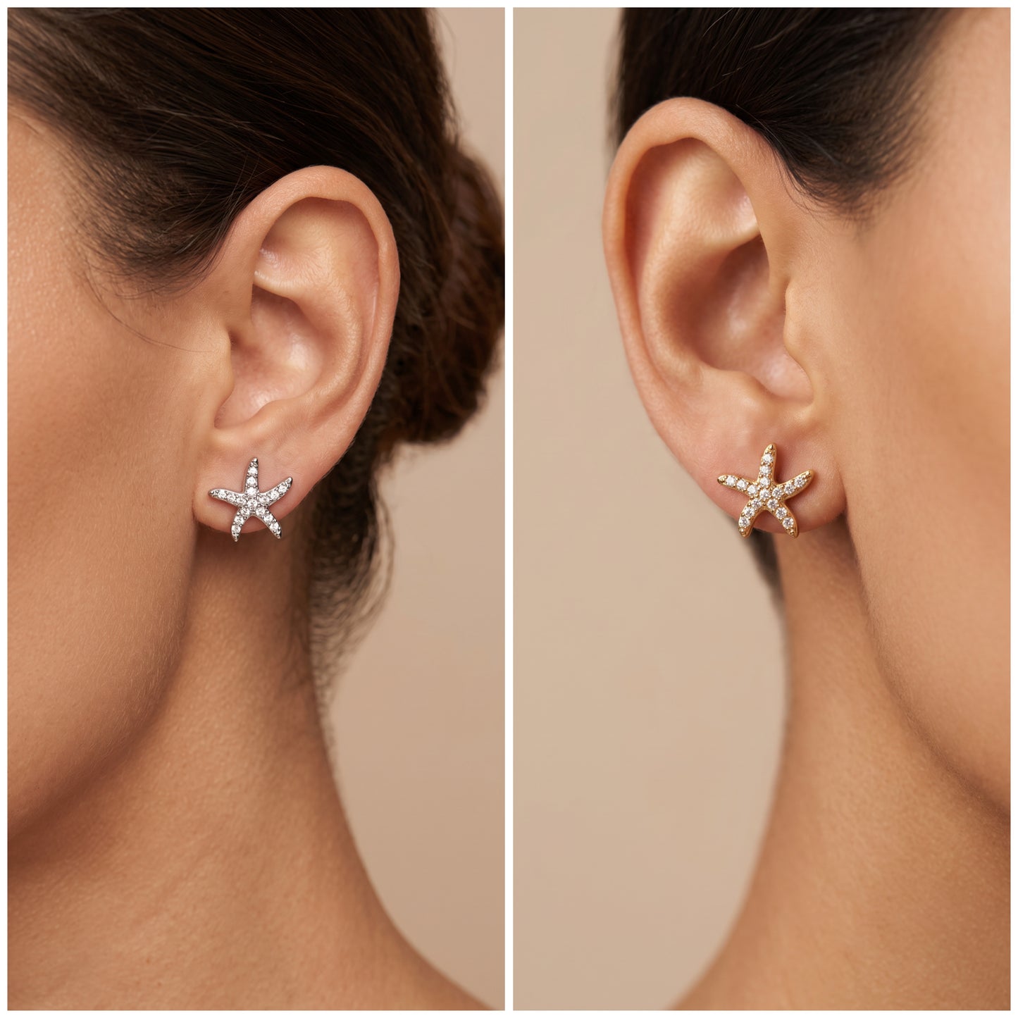 Boucle d’oreille MER STRASS