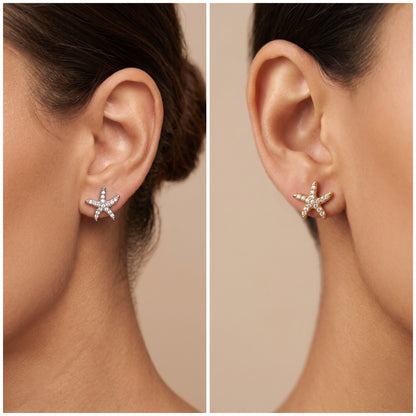 Boucle d’oreille MER STRASS