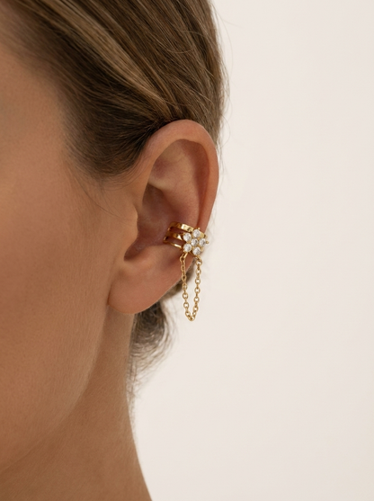 Ear cuff fleur LISA