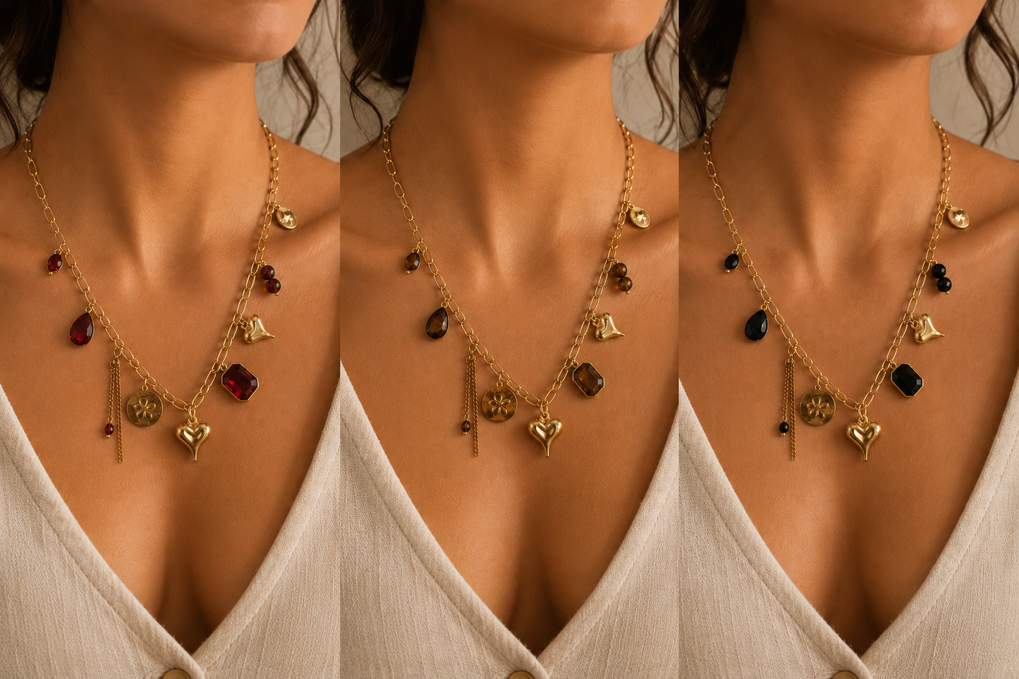 Collier cœur LINY