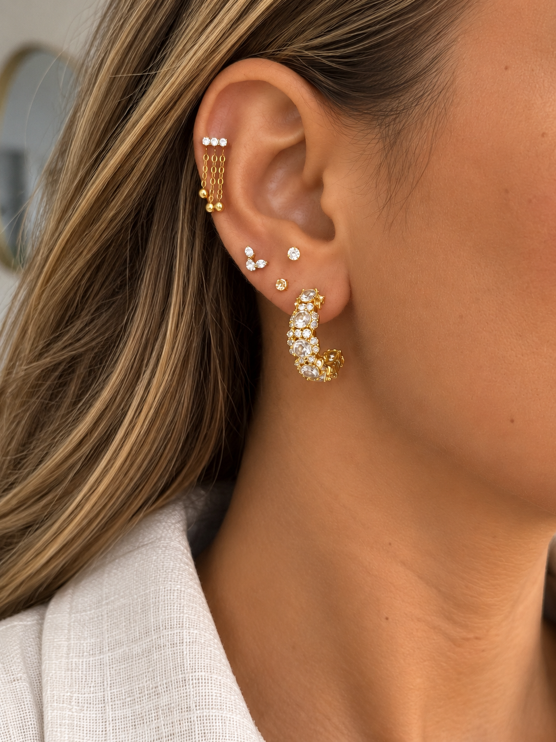 Boucle d’oreille créole SISSI