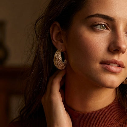 Boucle d’oreille créole ALINA