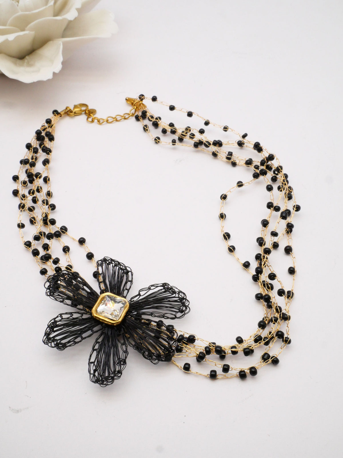 Collier CHOKER fleur NIRA