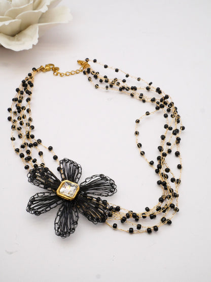 Collier CHOKER fleur NIRA
