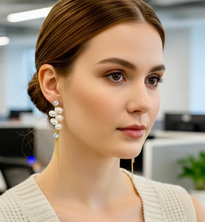 Boucle d’oreille PERLINA