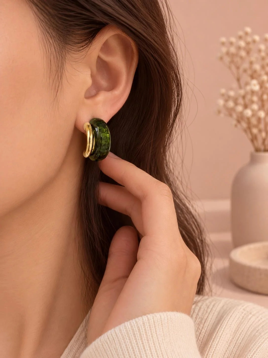 Boucle d’oreille CORALIE
