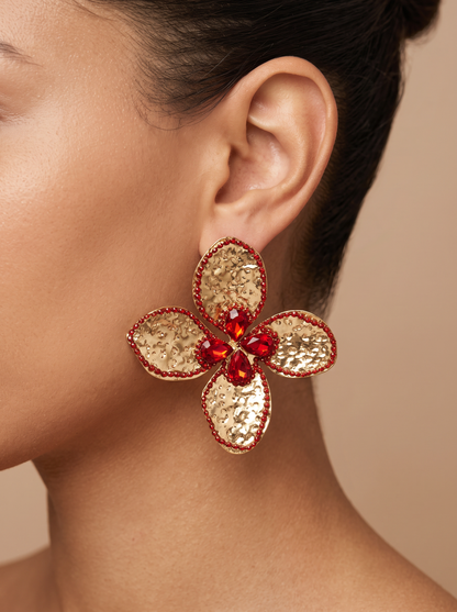 Boucle d’oreille fleur LORY
