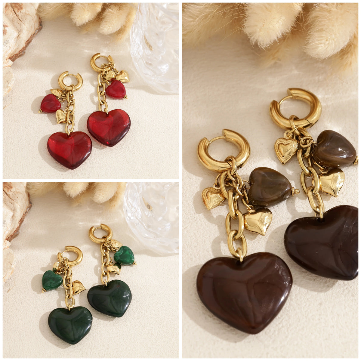 Boucle d’oreille Cœur HYNA