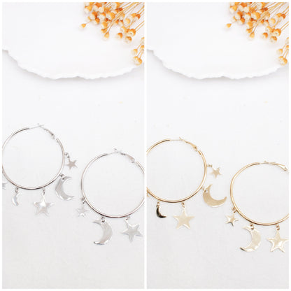 Boucle d’oreille CRÉOLE LUNA