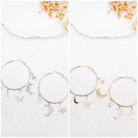 Boucle d’oreille CRÉOLE LUNA