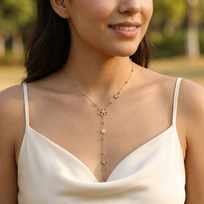 Collier Y FLEUR FONY