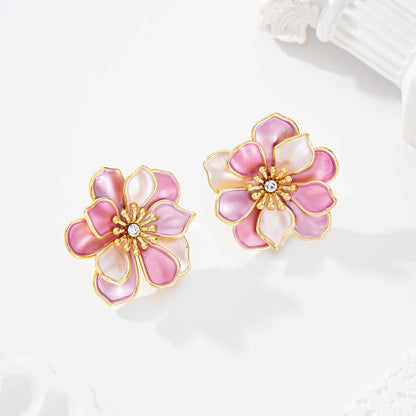 Boucle d’oreille fleur LILY