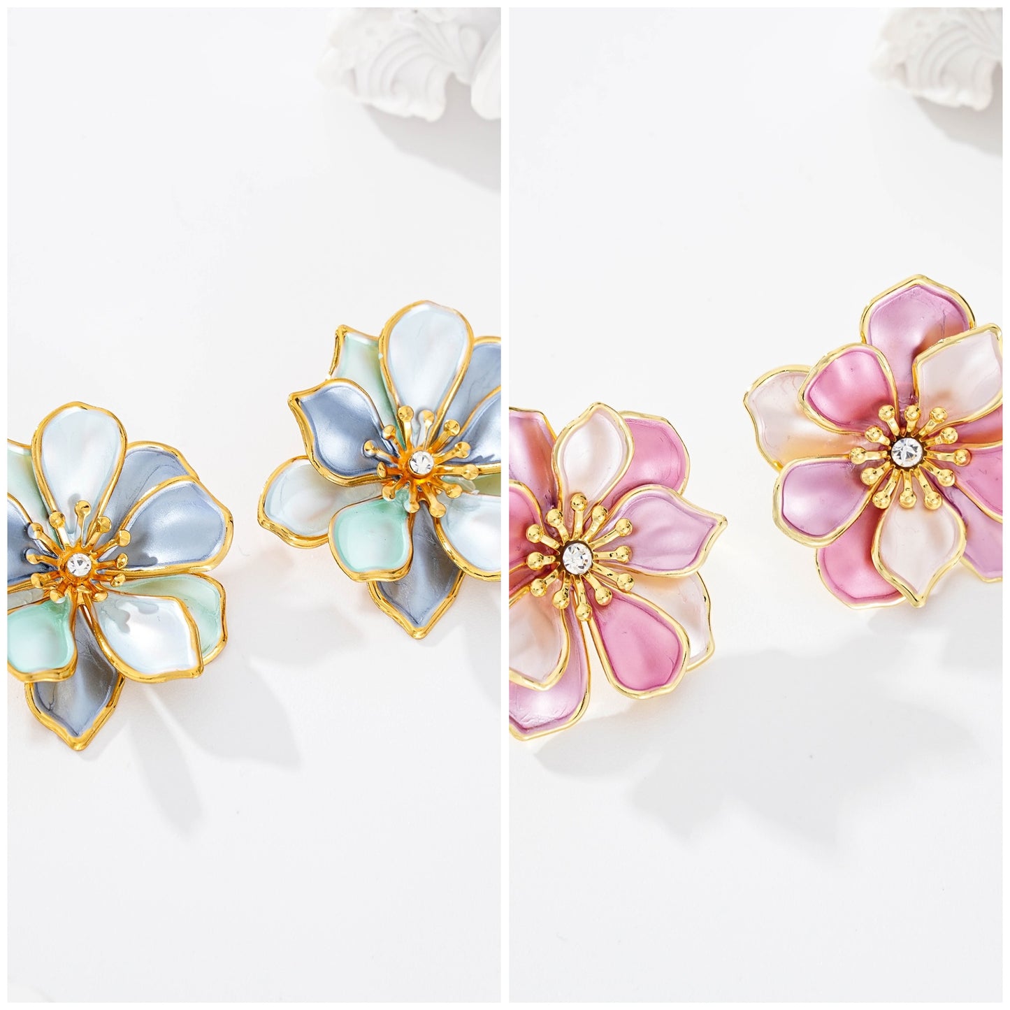 Boucle d’oreille fleur LILY
