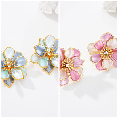 Boucle d’oreille fleur LILY